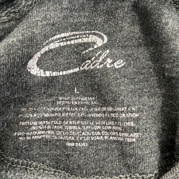 Cadre Sweatshirt Men L Charcoal Blank Pullover - Picture 4 of 9